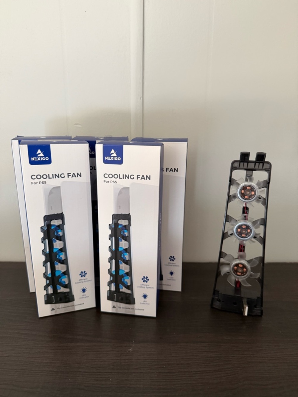 Nexigi Cooling Fan for PS5 - Triple-Fan USB Cooler